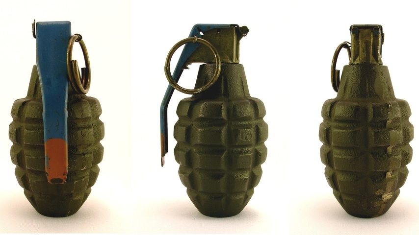 Image: Grenade, Mk2A1, ring, receipt, manual, lever