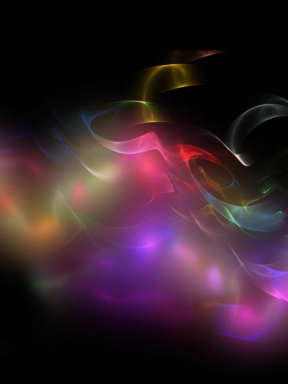 Image: Blur, colors, lines, curves