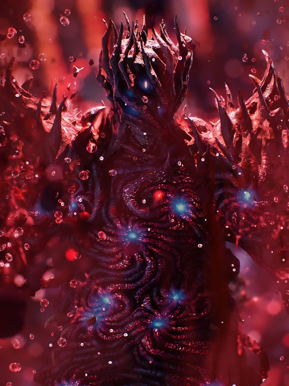 Image: Red, blood, boss, Urizen, appearance, demon, game, Devil May Cry 5