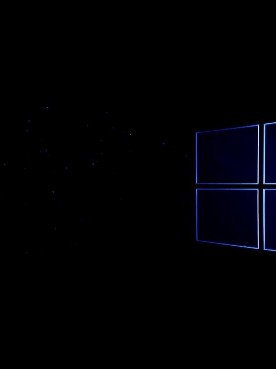 Image: Windows 10, stars, squares, window, space, darkness