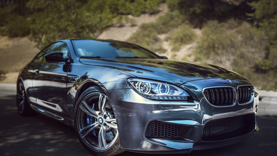 Image: BMW, m6, headlight, bumper, wheels